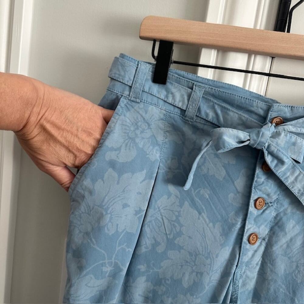 Sundance NWT Bastille Easy Pants Button-Fly Size: 6 Color: Blue Floral - Picture 6 of 11